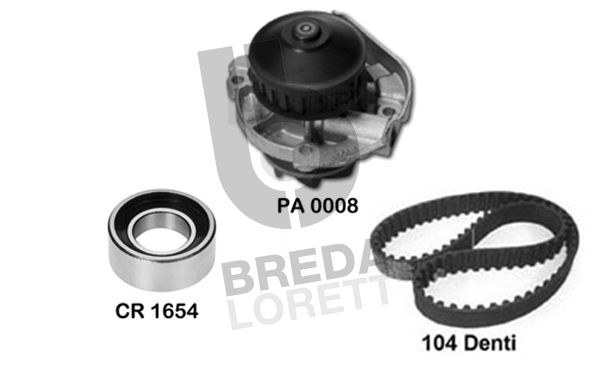 BREDA LORETT Водяной насос + комплект зубчатого ремня KPA0071A